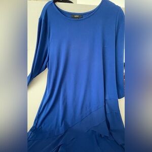 Long sleeve, scoop neck dress